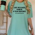 Class Of 2019 4 Year Sentence Graduation High School Women's Comfort Colors T-Shirt Chalky Mint