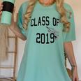 Class Of 2019-High School College University GRADUATION Women's Comfort Colors T-Shirt Chalky Mint