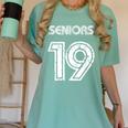 Class Of 2019 High School Graduation 19 Seniors Women's Comfort Colors T-Shirt Chalky Mint
