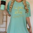 CLASS Of 2021 Gold Bokeh Confetti Fun Graduation Women's Comfort Colors T-Shirt Chalky Mint