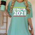Class Of 2021 Senior Year 90's TV Style Graduation For Grad Women's Comfort Colors T-Shirt Chalky Mint