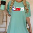 Class Of 2021 Senior Year Gamer Style Graduation For Grad Women's Comfort Colors T-Shirt Chalky Mint