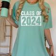 Class Of 2024 Future Graduation For School Women's Comfort Colors T-Shirt Chalky Mint