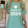 Class Of 2024 Graduation Women's Comfort Colors T-Shirt Chalky Mint