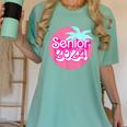 Class Of 2024 Senior Pink Retro Classic Girl Grad Graduation Women's Comfort Colors T-Shirt Chalky Mint