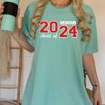 Class Of 2024 Senior Year Boys Girls School Graduation Women's Comfort Colors T-Shirt Chalky Mint