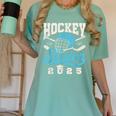 Class Of 2025 Hockey Senior Graduation Graduate Grad Women's Comfort Colors T-Shirt Chalky Mint