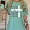 Class Of 2025 Senior 2025 Back To School 2025 Graduation 25 Women's Comfort Colors T-Shirt Chalky Mint