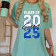 Class Of 2025 Senior Graduation 2025 Blue Women's Comfort Colors T-Shirt Chalky Mint
