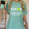 Class Of 2025 Tennis Mom Senior Graduation Graduate Women's Comfort Colors T-Shirt Chalky Mint