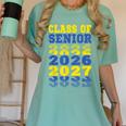 Class Of 2026 2027 Senior Graduation Students Women's Comfort Colors T-Shirt Chalky Mint