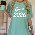 Class Of 2026 Graduation School Spirit Her Senior Class Women's Comfort Colors T-Shirt Chalky Mint
