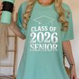Class Of 2026 Senior Graduation School College Women's Comfort Colors T-Shirt Chalky Mint