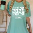 Class Of 2026 Senior Year Loading Countdown Graduation Women's Comfort Colors T-Shirt Chalky Mint