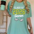 Class Of 2026 Six Seven Senior Yellow Graduation 6 7 Women's Comfort Colors T-Shirt Chalky Mint