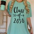 Class Of 2030 Graduation Kindergarten Seniors Women's Comfort Colors T-Shirt Chalky Mint