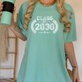 Class Of 2030 Kindergarten To Graduation Future Women's Comfort Colors T-Shirt Chalky Mint