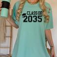 Class Of 2035 First Day Of School Graduation Women's Comfort Colors T-Shirt Chalky Mint