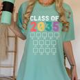 Class Of 2035 Graduation Check List Women's Comfort Colors T-Shirt Chalky Mint