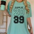 Class Of 2039 Blue Graduation Senior Student Tee Women's Comfort Colors T-Shirt Chalky Mint