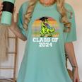 Class Of Dinosaur Apparel 2024 Graduation Graduate Dino Boy Women's Comfort Colors T-Shirt Chalky Mint