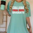 College Final Boss Graduate University Grad Gamer Graduation Women's Comfort Colors T-Shirt Chalky Mint