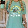 College Masters Degree Graduation Three Degrees Hotter Women's Comfort Colors T-Shirt Chalky Mint