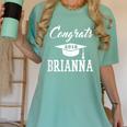 Congrats 2018 Brianna College High School Graduation T-Shir Women's Comfort Colors T-Shirt Chalky Mint