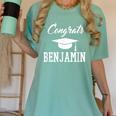 Congrats Benjamin College High School Graduation Women's Comfort Colors T-Shirt Chalky Mint