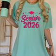 Coquette Pink Bow Senior 2026 Class Of Graduation Women's Comfort Colors T-Shirt Chalky Mint