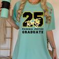 Criminal Justice Graduate Graduated Class Of 2025 Graduation Women's Comfort Colors T-Shirt Chalky Mint