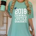 Criminal Justice Major Shirt 2018 Graduate Graduation E Women's Comfort Colors T-Shirt Chalky Mint