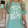 I Cuff Stupid Police Officer T Shirt Academy Graduation Women's Comfort Colors T-Shirt Chalky Mint
