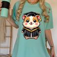 Cute Hamster Graduation Women's Comfort Colors T-Shirt Chalky Mint
