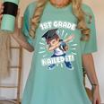 Dabbing Graduation Boy 1st Grade Class Of 2021 Nailed It Women's Comfort Colors T-Shirt Chalky Mint