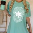 Deputy Sheriff DNA Sheriff Graduation 6 Star Badge Women's Comfort Colors T-Shirt Chalky Mint