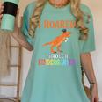Dinosaur Graduation I Roared Through Kindergarten T-Shirt Women's Comfort Colors T-Shirt Chalky Mint