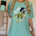 Dinosaur T Rex Rawr Last Day Of School Graduation Shirt Women's Comfort Colors T-Shirt Chalky Mint