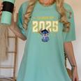 Disney Lilo & Stitch Graduation 2025 Stitch Collegiate Women's Comfort Colors T-Shirt Chalky Mint