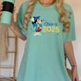 Disney Mickey Mouse Cap & Gown '25 Graduation Class Of 2025 Premium Tri-Blend Women's Comfort Colors T-Shirt Chalky Mint