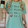 Doctor Graduation Women's Comfort Colors T-Shirt Chalky Mint