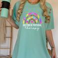 Doctor Of Physical Therapy Therapist DPT Graduation Rainbow Women's Comfort Colors T-Shirt Chalky Mint