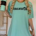 Educated Af Graduation T Shirt Women's Comfort Colors T-Shirt Chalky Mint