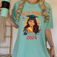 Educated Latina Graduation Day Grad Si Se Pudo Class Of 2024 Women's Comfort Colors T-Shirt Chalky Mint