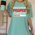 Education Major Shirts Teaching Degree Loading Graduation Women's Comfort Colors T-Shirt Chalky Mint