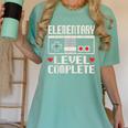Elementary Level Complete Gamer Class Of 2025 Graduation Women's Comfort Colors T-Shirt Chalky Mint