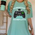 Elementary School Level Complete Gamer Graduation Women's Comfort Colors T-Shirt Chalky Mint