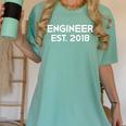 Engineering Graduation Engineer Est 2018 Tee Women's Comfort Colors T-Shirt Chalky Mint