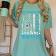 My Favorite Airman Calls Me Brother Airman Graduation Premium Tri-Blend Women's Comfort Colors T-Shirt Chalky Mint