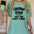 Fifth 5th Grade Graduation Shirt Child Graduate Education Women's Comfort Colors T-Shirt Chalky Mint